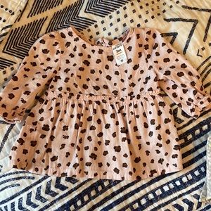 Baby girl animal print top